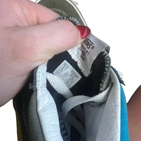 Vans Sk8-Hi Zig Zag High Top Sneakers Multicolor Skate Shoes Women’s Size 5 - Picture 8 of 10